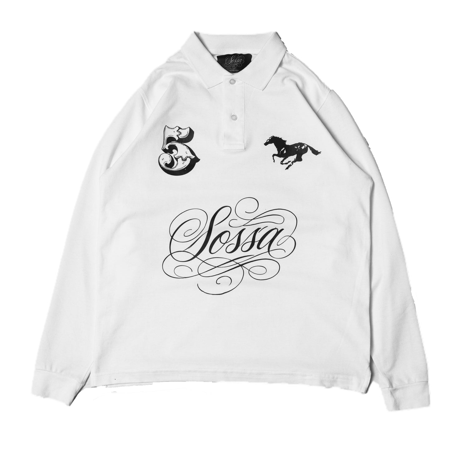 Polo keef long sleeve white